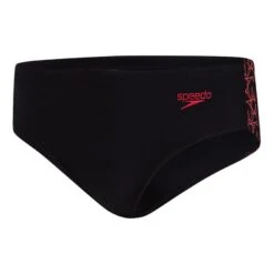 Speedo BoomStar Splice 6,5 Cm Kinder Badehose Schwarz/rot