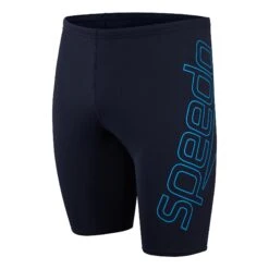 Speedo Boom Logo Placement Jammer Badehose Blau/schwarz
