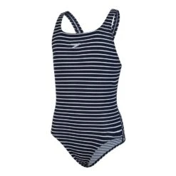 Speedo Endurance+ Printed Medalist Mädchen Badeanzug Blau/weiß