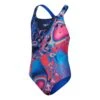 Speedo Digital Placement Medalist Mädchen Badeanzug Blau/rosa -Schwimmsport Verkauf so 8 12520g671 001