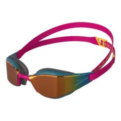 Speedo Fastskin Hyper Elite Schwimmbrille Mit Verspiegelten Gläsern Rot