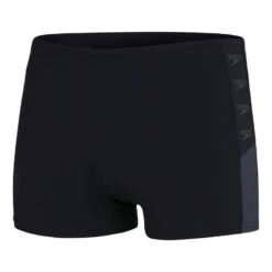 Speedo Boom Logo Splice Aquashort Badehose Schwarz/grau