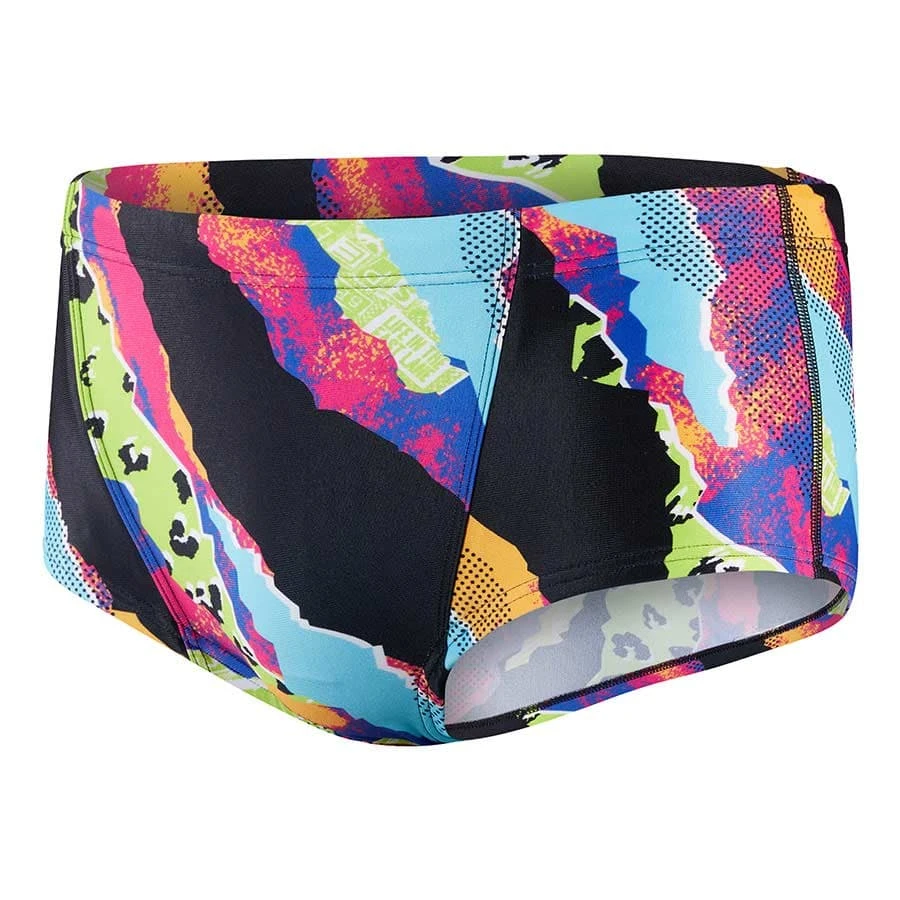 Speedo V 17cm Club Training Badehose Rosa/blau/grün 3 Speedo V 17cm Club Training Badehose Rosa/blau/grün