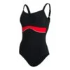 Speedo Salacia Clipback Shaping Damen Badeanzug Schwarz/rot -Schwimmsport Verkauf so 8 12888b439 001