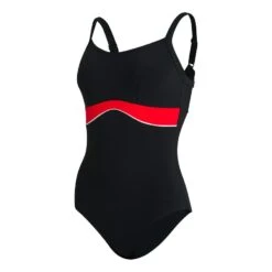 Speedo Salacia Clipback Shaping Damen Badeanzug Schwarz/rot