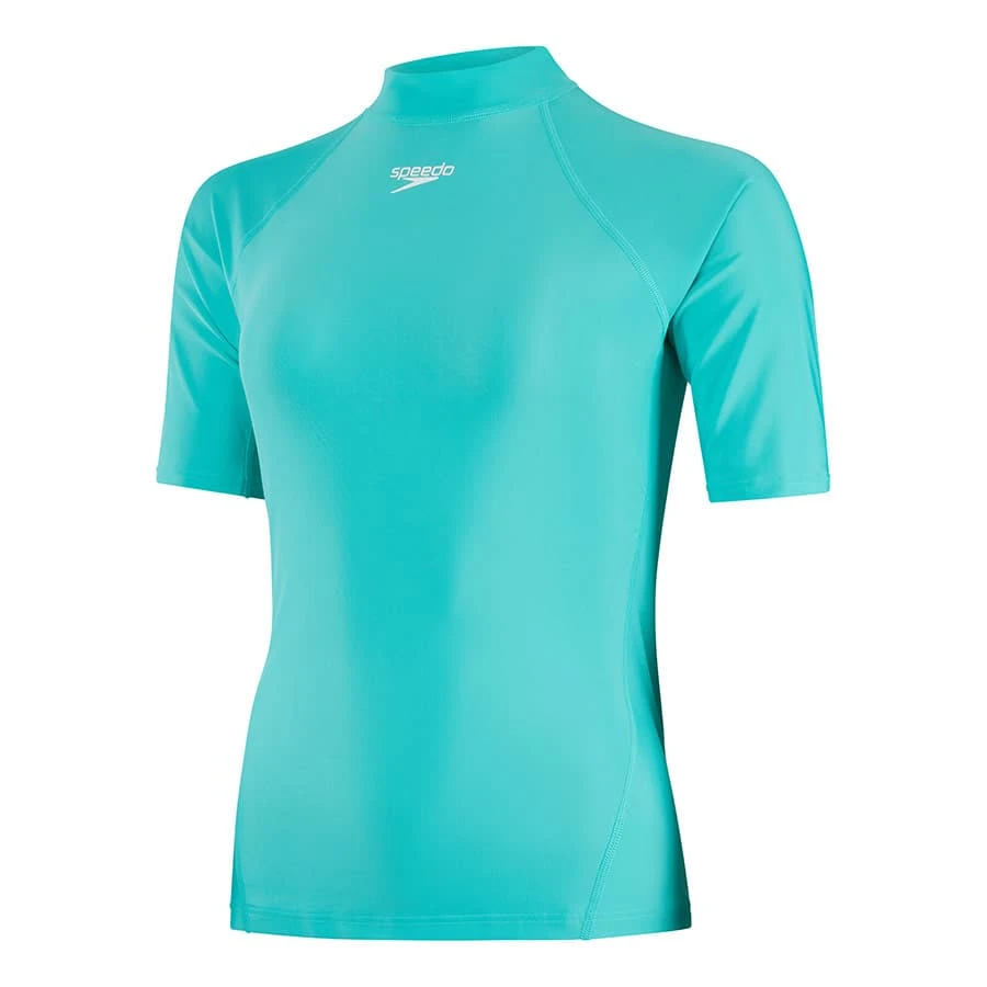 Speedo Rash Top Damen T-Shirt Türkisblau 3 Speedo Rash Top Damen T-Shirt Türkisblau