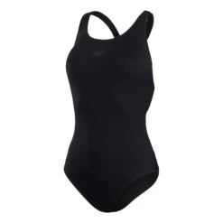 Speedo Power Damen Badeanzug Tiefschwarz