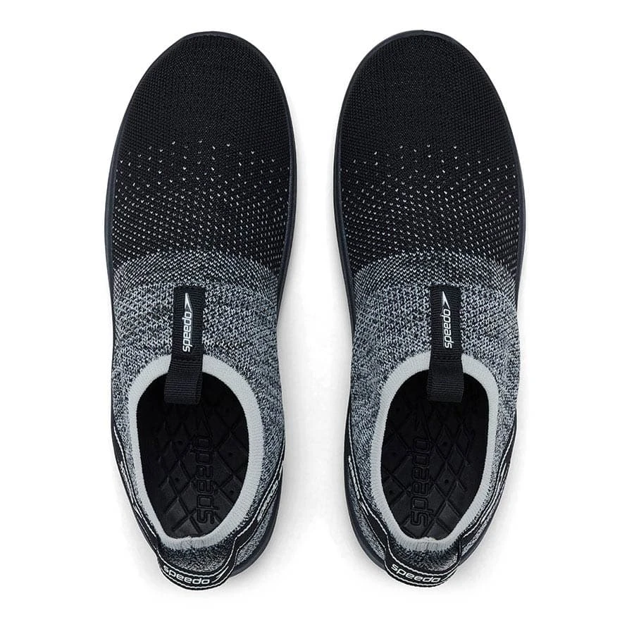 Speedo Surfknit Pro Schwimmschuhe Schwarz/grau 3 Speedo Surfknit Pro Schwimmschuhe Schwarz/grau