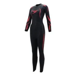 Speedo Xenon Neoprenanzug Schwarz Rot Blau Damen