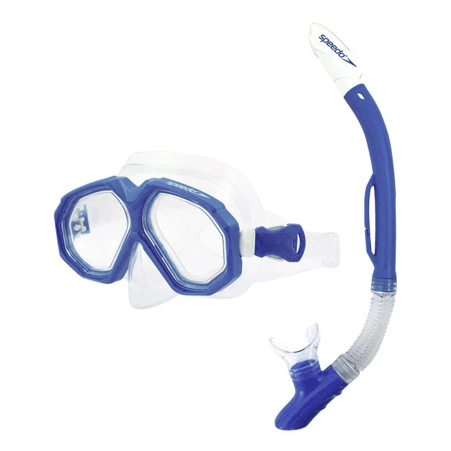Speedo Leisure Dual Schwimmbrille Blau Mit Transparenten Gläsern 3 Speedo Leisure Dual Schwimmbrille Blau Mit Transparenten Gläsern