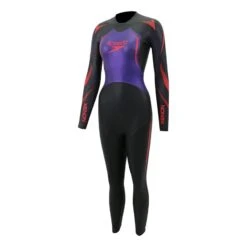 Speedo Xenon Damen Neoprenanzug Schwarz/lila/rosa
